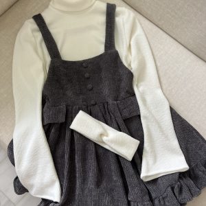 robe salopette gris