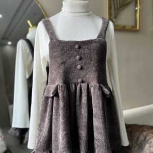 robe salopette marron